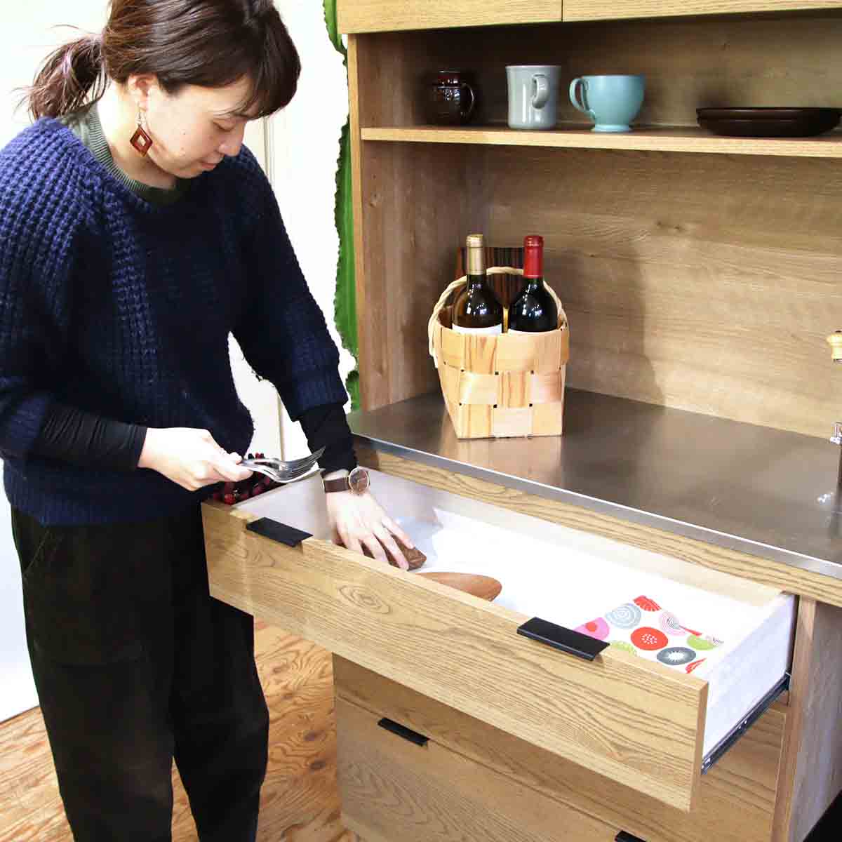 ウニコ/unico ディフェ/DIFE キッチンボード 120cm 末次家具 neconyan_