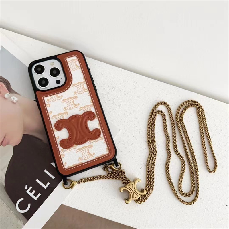 iphone16/16proケース celine iphone16promax ケース ショルダー