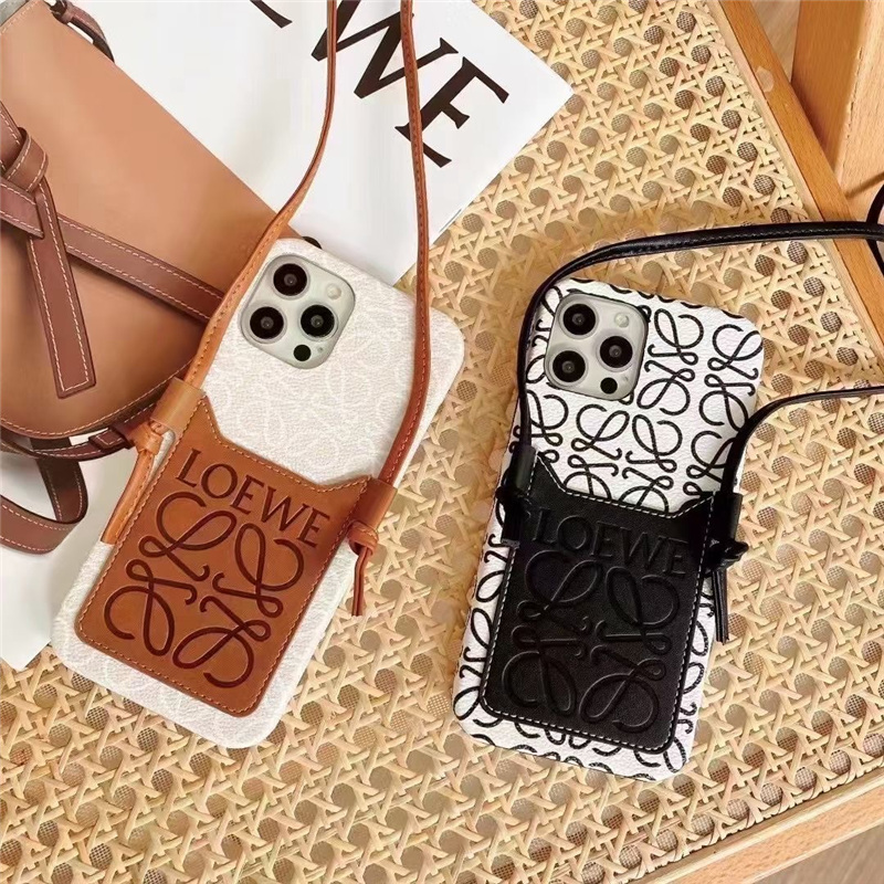 ロエベ iphone ケース ショルダー iphone16/16proケース loewe スマホ