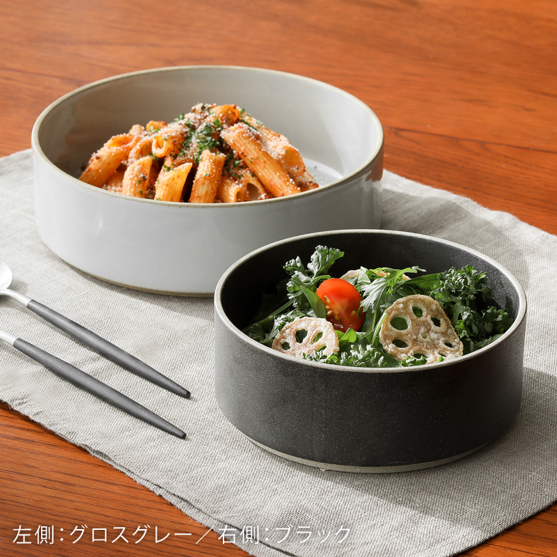 HASAMI PORCELAIN ボウル ブラック／グロスグレー ｜家具・インテリア