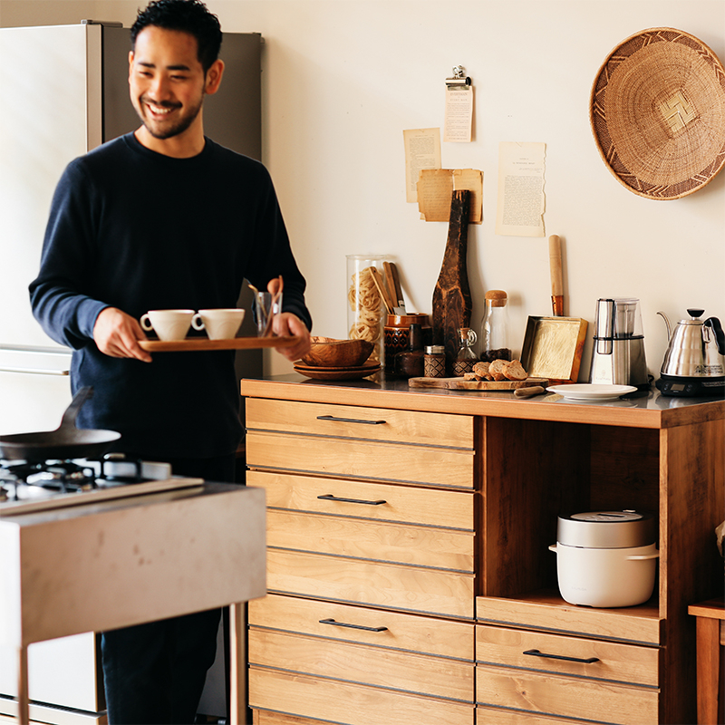 Re:ceno LINA キッチンカウンター 120cm幅 LINA 120カウンター ｜家具