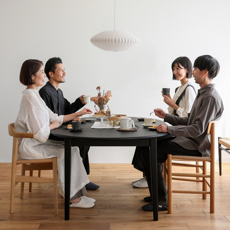 伸長式ダイニングテーブル folk／BK ｜家具・インテリア通販 Re:CENO