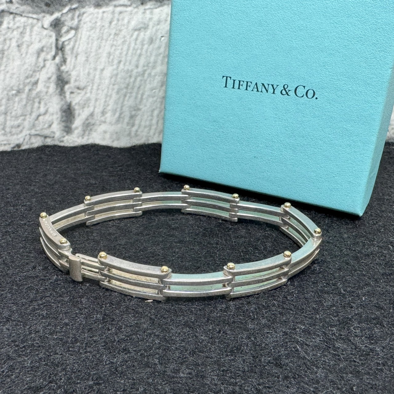 TIFFANY＆Co.】ティファニー ゲートリンク ブレスレット SV925 K18YG