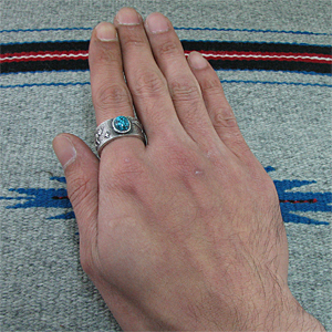 ナバホ族 Darryl Begay アパッチブルー モーニングスター ナバホの男性