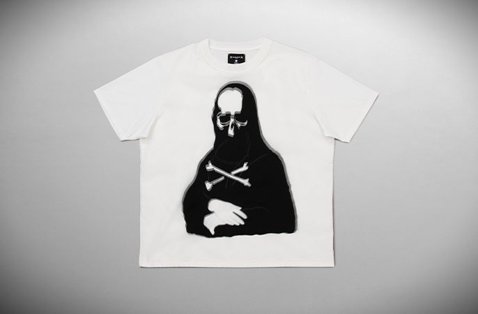 mastermind JAPAN - xTRIPPY ART TEE MONALIZA White | River
