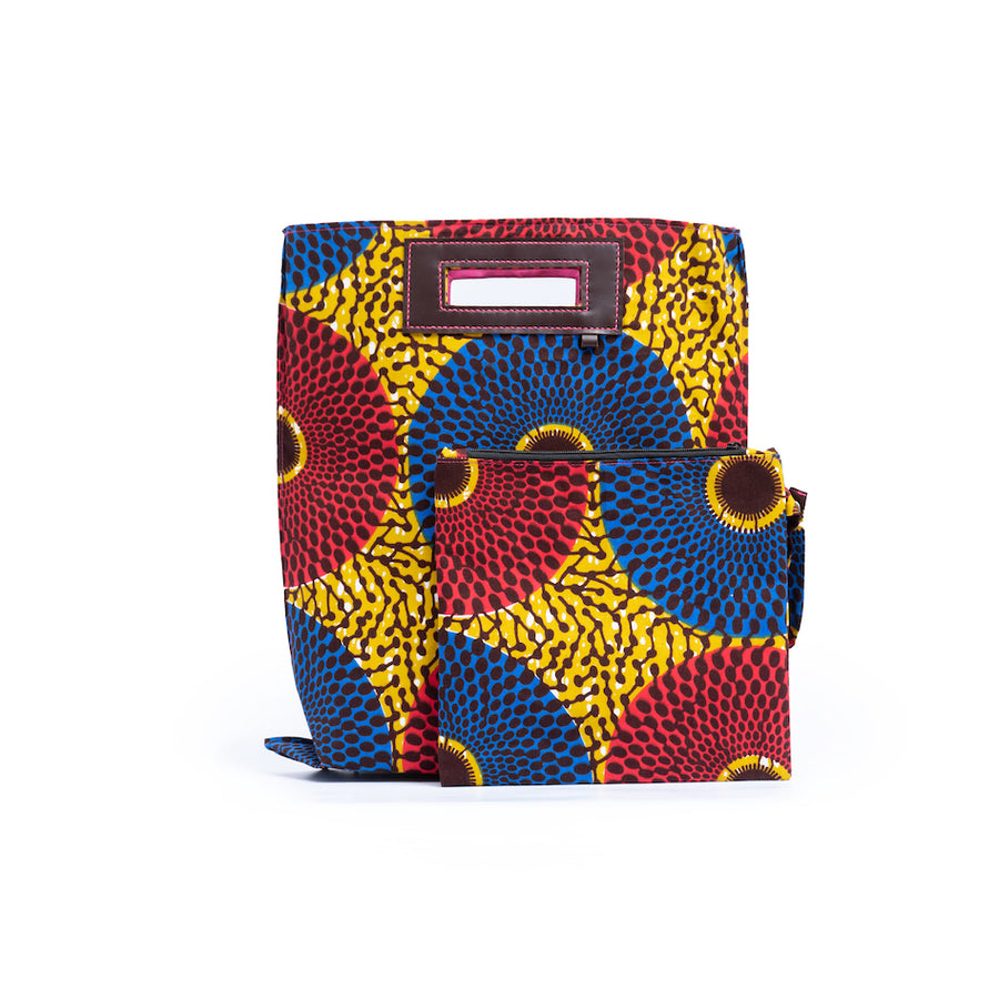 アケロバッグ4WAY 38 - ビッグアイ・ブルーピンク＆カーキ