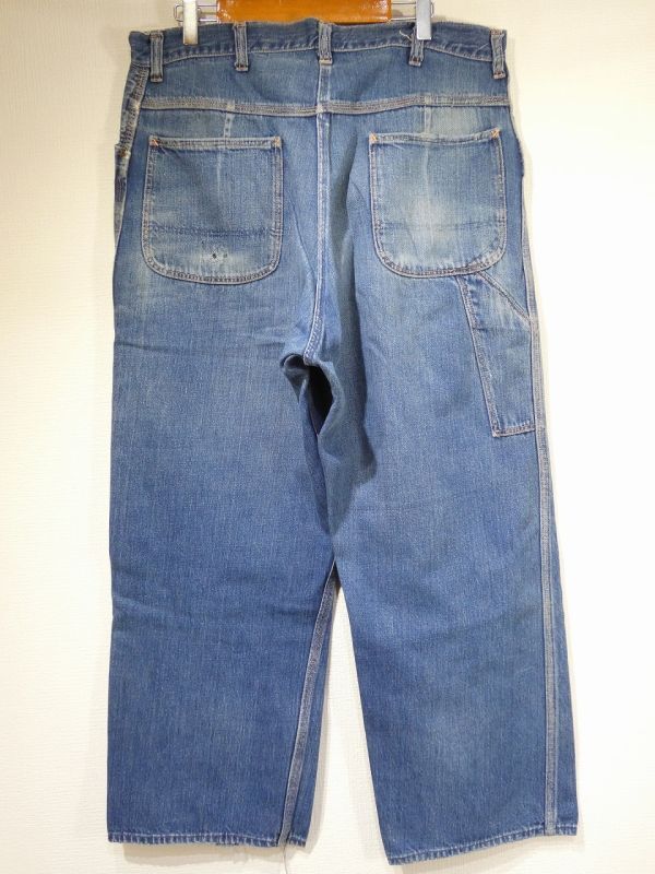 60s JC Penney BIG MAC DENIM PAINTER WORK PANTS - RICUR
