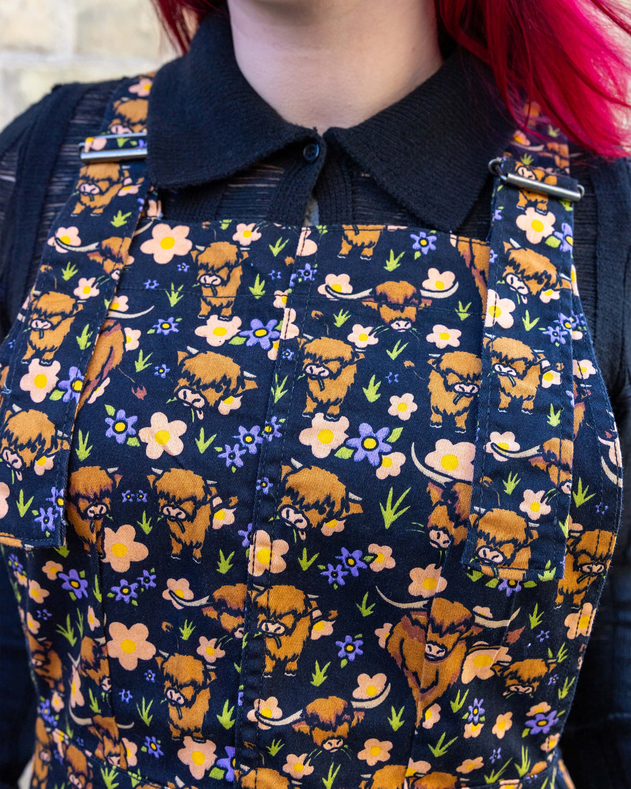 Highland Cow Pinafore Dress – Run and Fly