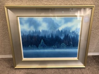 東山魁夷 作 リトグラフ『霧立つ山湖』 ｜骨董品買取 緑和堂