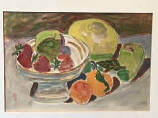 鈴木信太郎 水彩画 『静物』 ｜骨董品買取 緑和堂