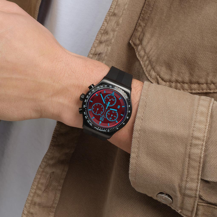 Swatch Irony New Chrono CRIMSON MYSTIQUE YVB417