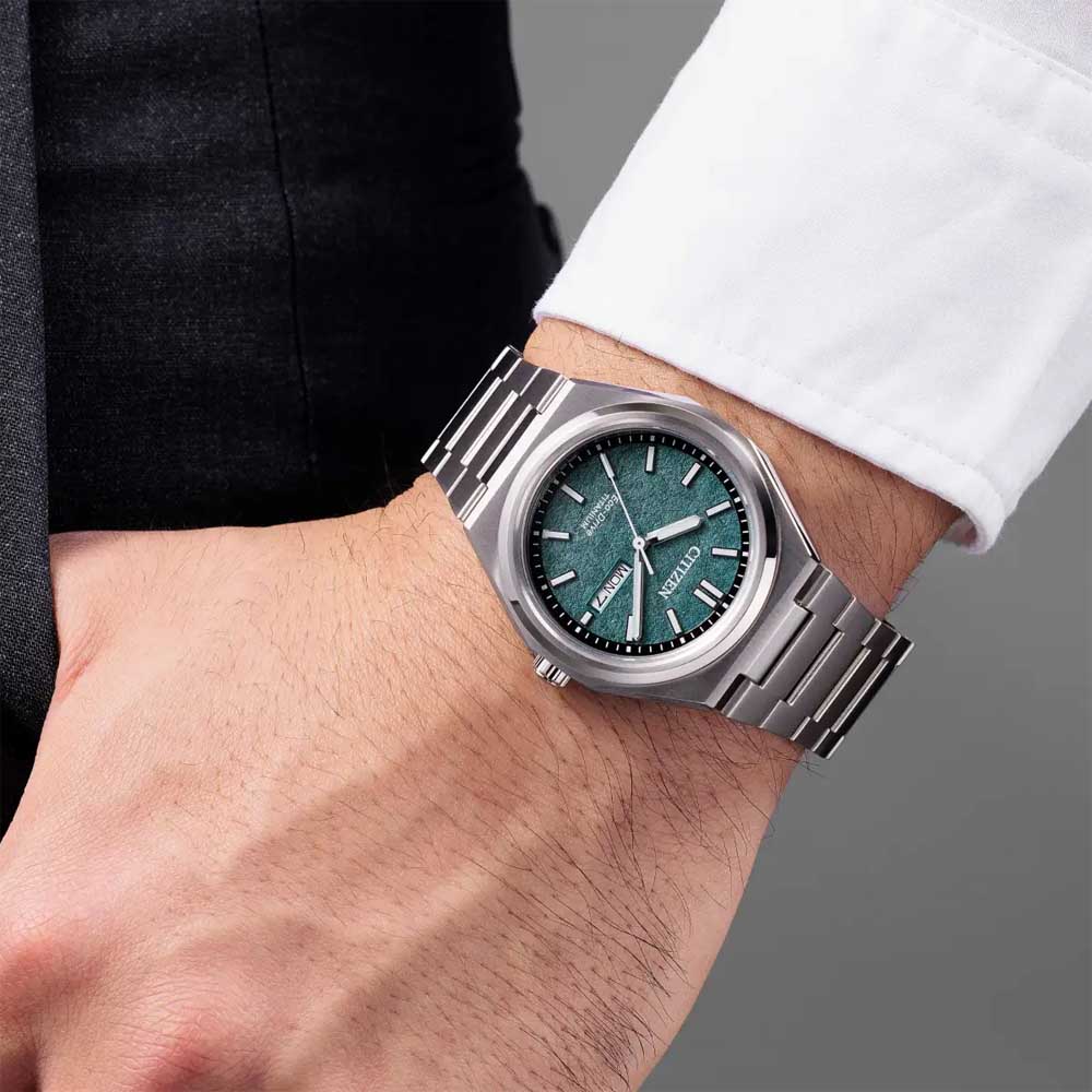 Citizen | Zenshin Eco Drive Super Titanium Watch | Green Dial