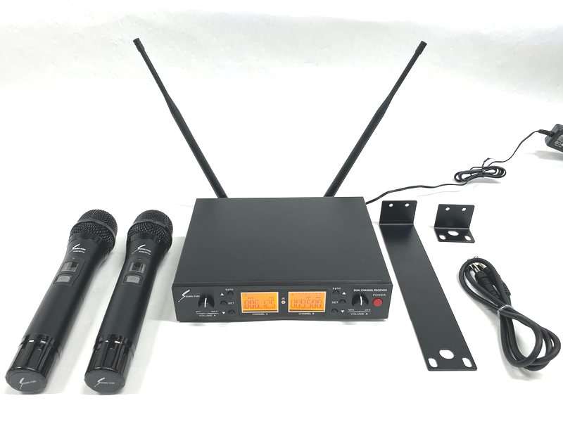 SOUNDPURE サウンドピュア 8011IIハンドマイク2本＋2chハーフラック