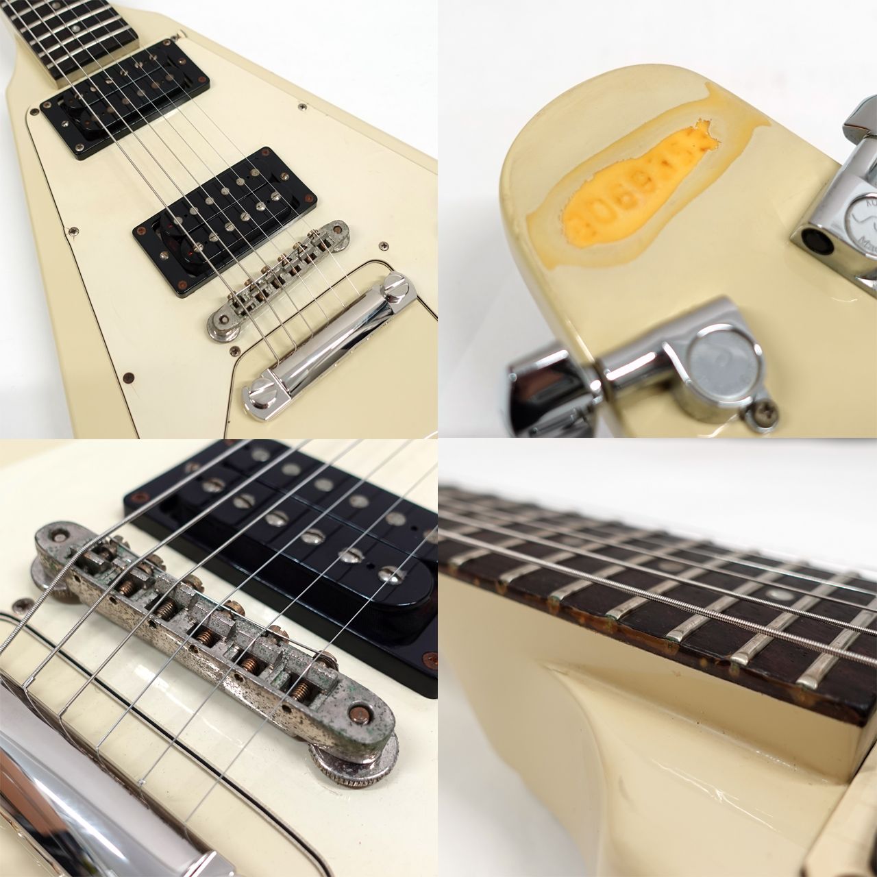 ギター GIBSON FLYING V 1982 Gibson 1982 Flying V Heritage Korina (Candy Apple Red)/Nico-Nico