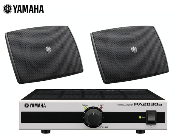 YAMAHA ヤマハ VXS3F ブラック 1ペア (2台) + PA2030a 天井吊り下げ