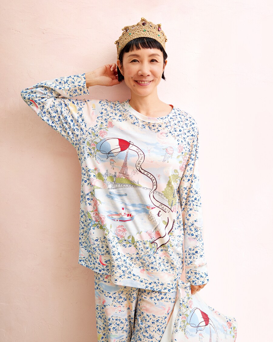 本物ファッション - 新品 ツモリチサト 暖か素材 バラ柄 パジャマ