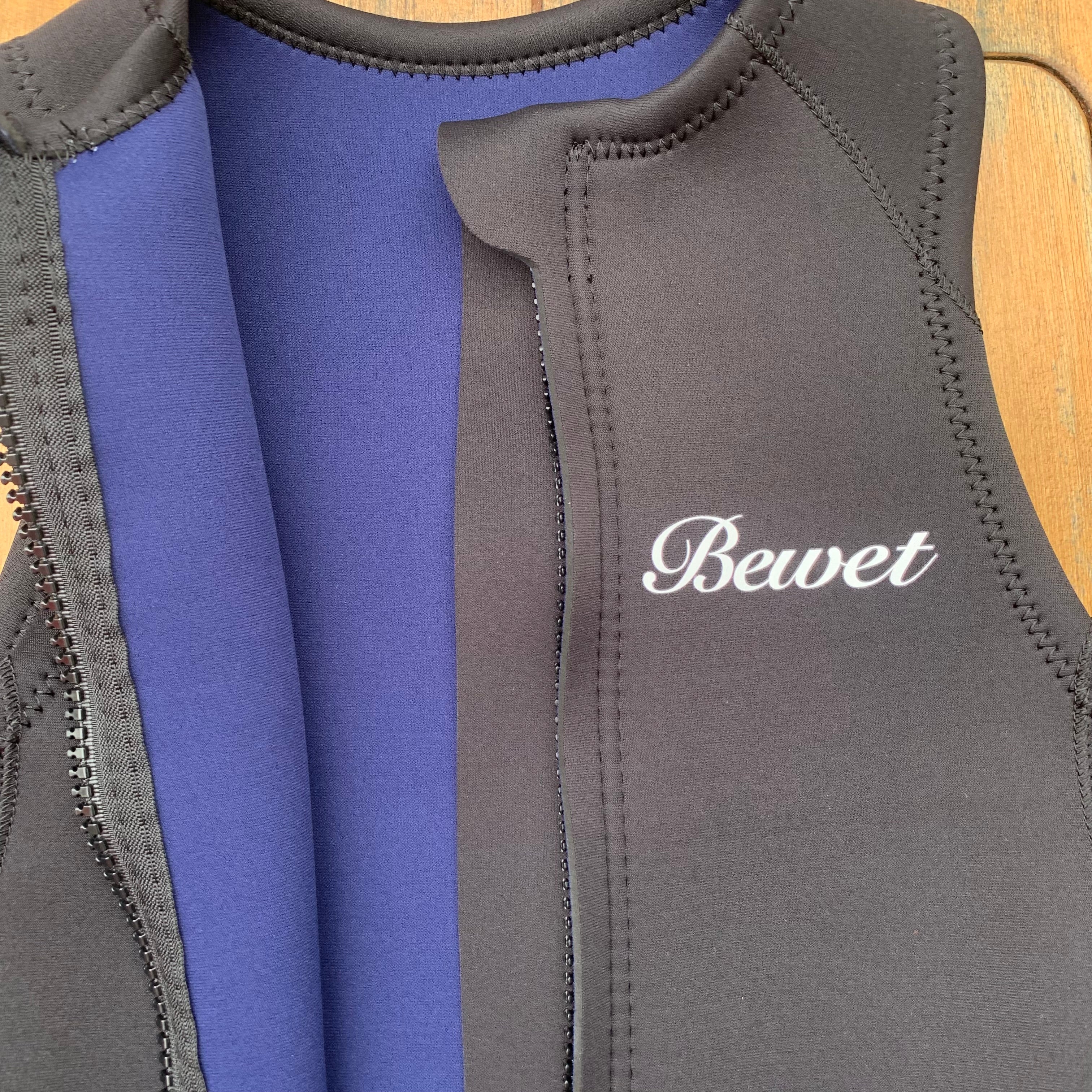 BEWET【ビーウェット】 ACOUSTIC 前ファスナーベスト ウェットスーツ