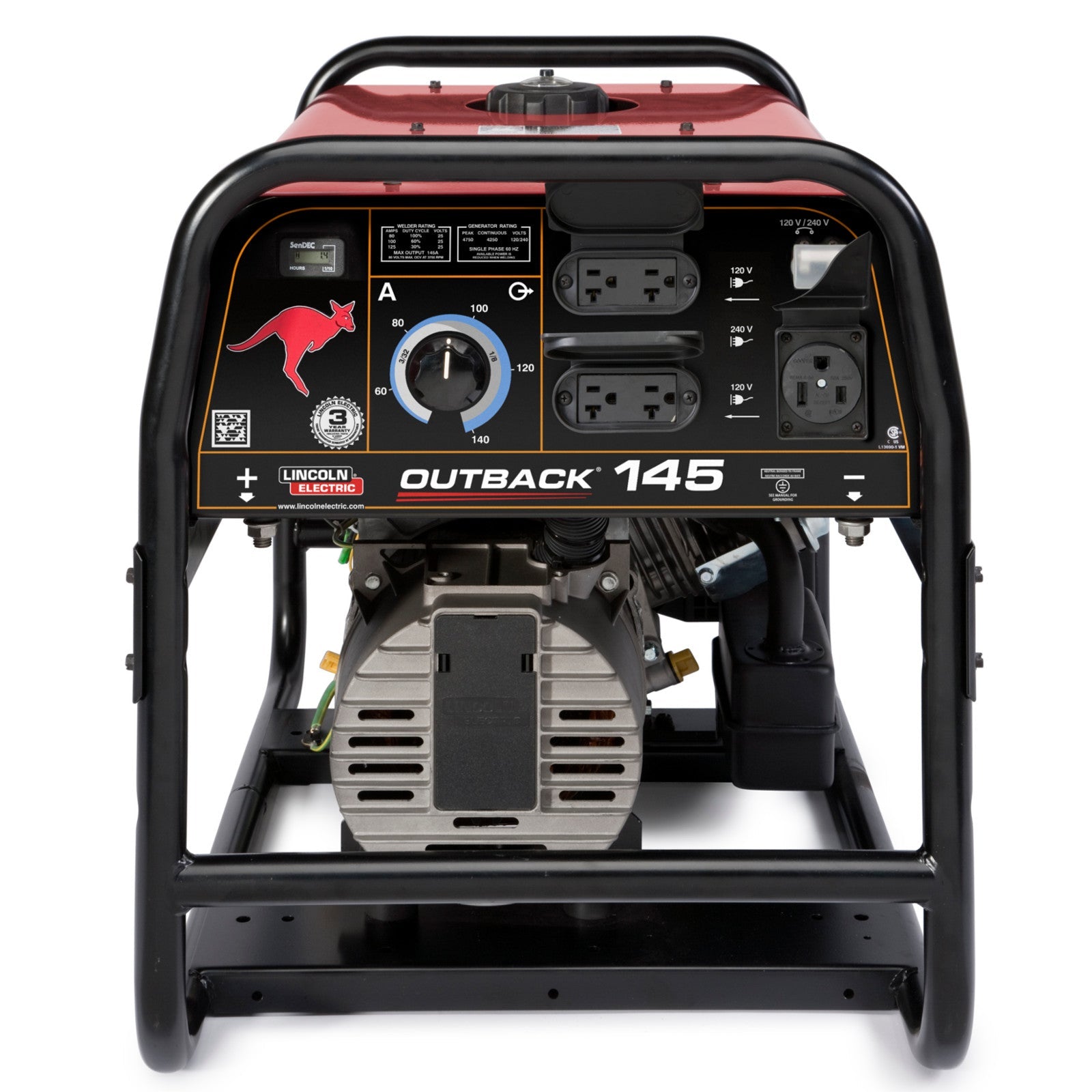 Lincoln Outback 145 Engine Welder Generator w/Cover for Sale