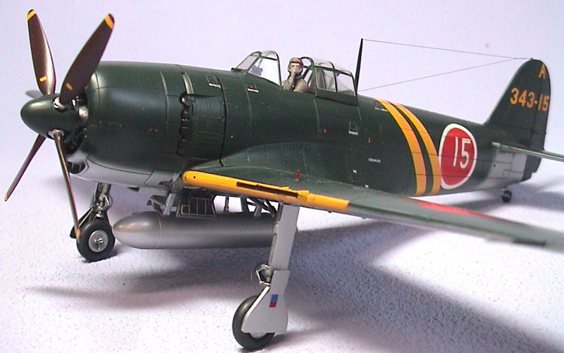 プラモデル完成機 1/48 紫電改「前期型」 ハセガワ 1/48 航空機 JT73