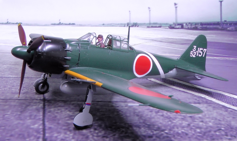 日本海軍艦上戦闘機零戦52型丙（ハセガワ新 1/32） 飛行機プラモデル製作