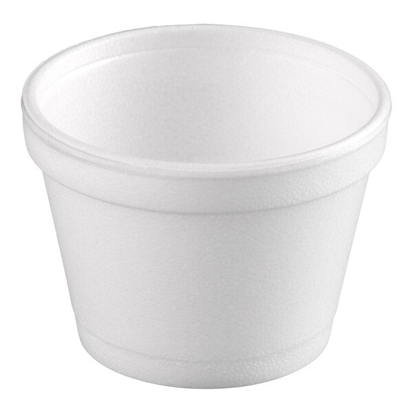 Dart 12SJ20 12 oz. White Customizable Foam Food Container - 500/Case