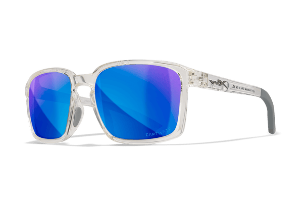 WX Alfa Sunglasses - CAPTIVATE™ Polarized Blue Mirror Lenses | Wiley X