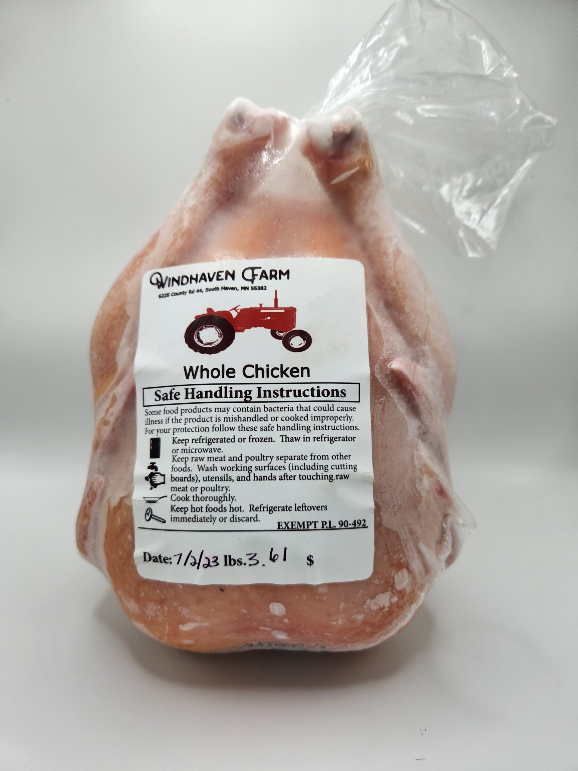 Whole Chicken - Cornish Cross - Windhaven Farm