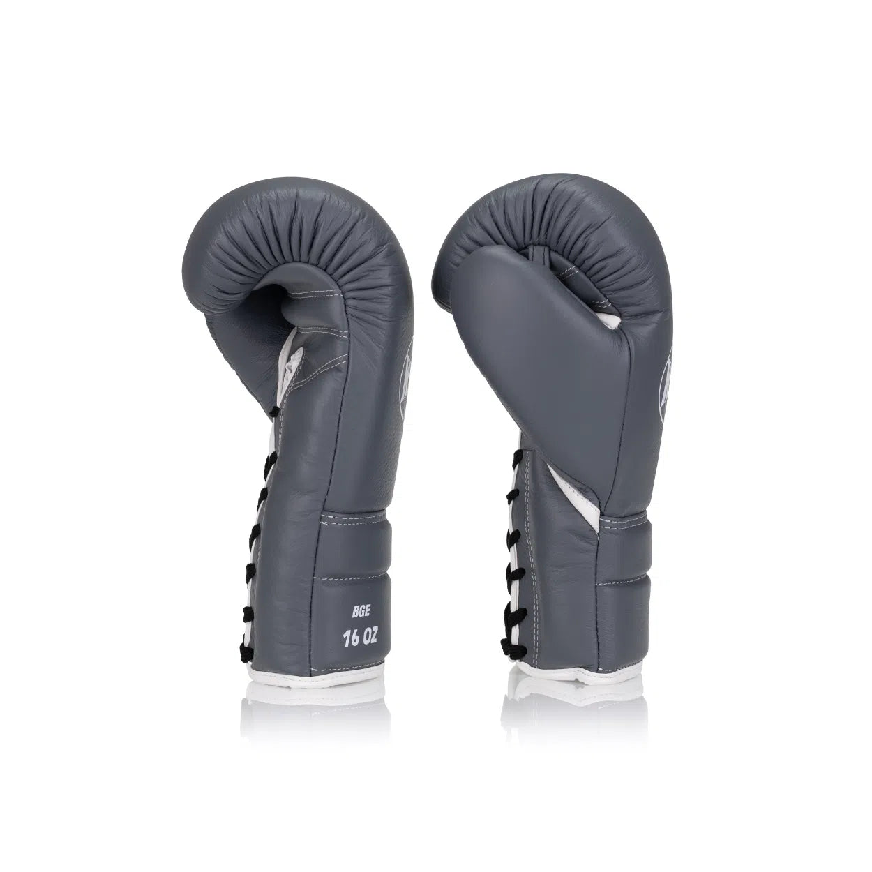 BGE Elite Series Lace-up Boxing Glove - Grey/White | Windy Fight
