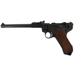 WWII Gear - P08 German Luger Lange Pistole Artillery Model Wood