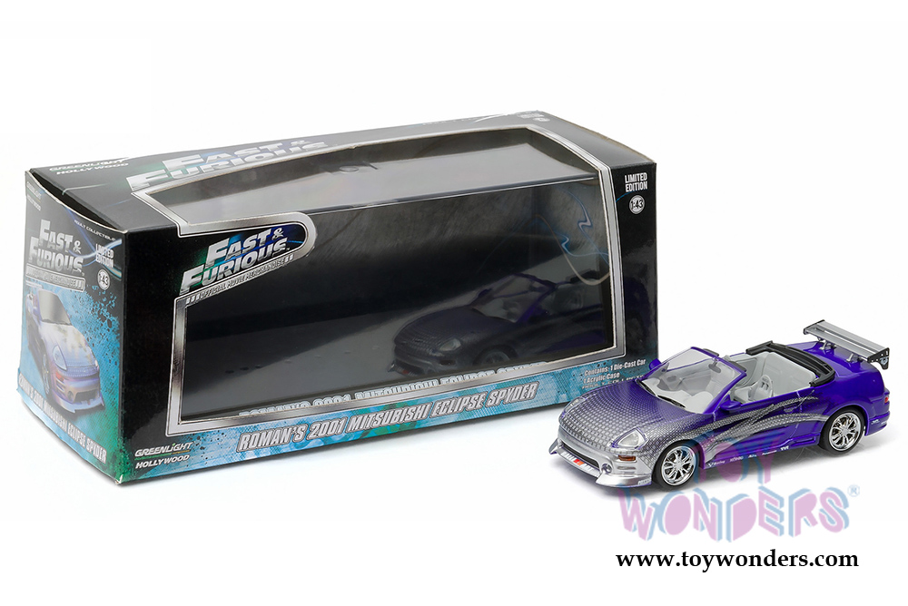 ミニカー Fast & Furious Roman's2001Eclipse Spyder 2001 Mitsubishi