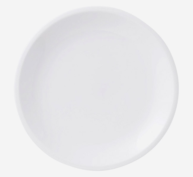 クラシックホワイト リム玉23cm皿(丸平皿・プレート Mサイズ)|食器通販