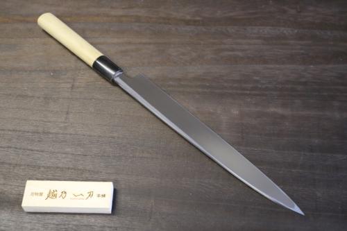 越乃一刀 白紙鋼 柳刃 240mm – 刃物屋 越乃一刀 本舗