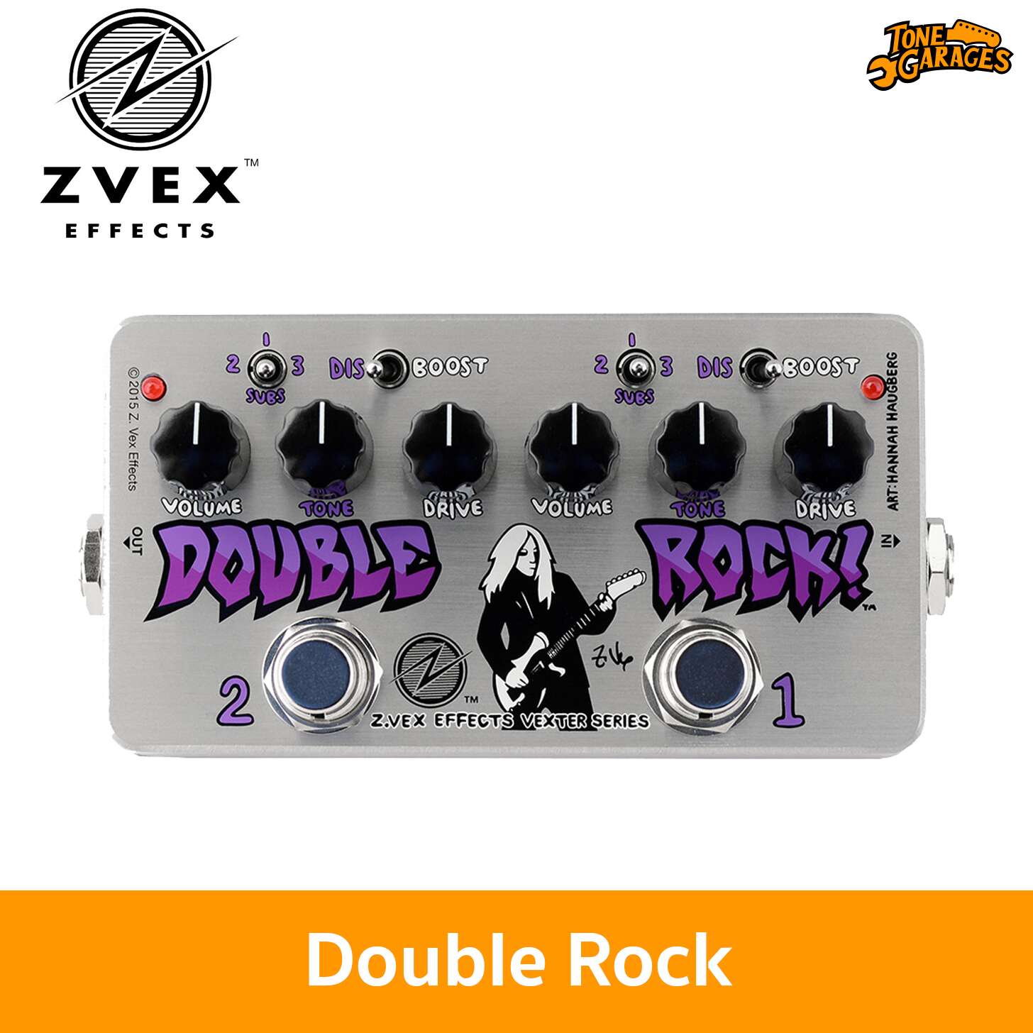 zvex double rock ハンドペイント z.vex zvex double rock ハンド