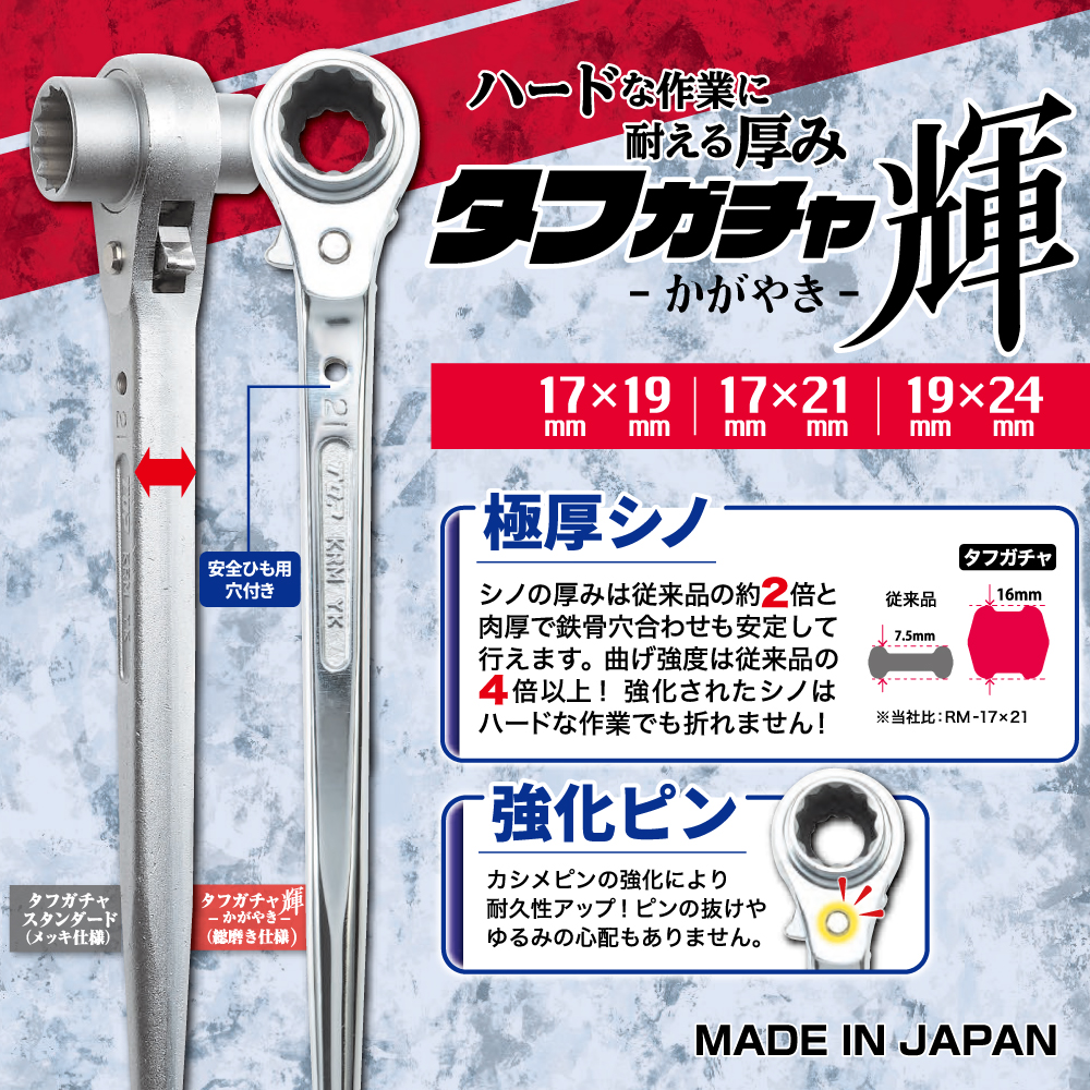 タフガチャ 輝(かがやき) | トップ工業株式会社