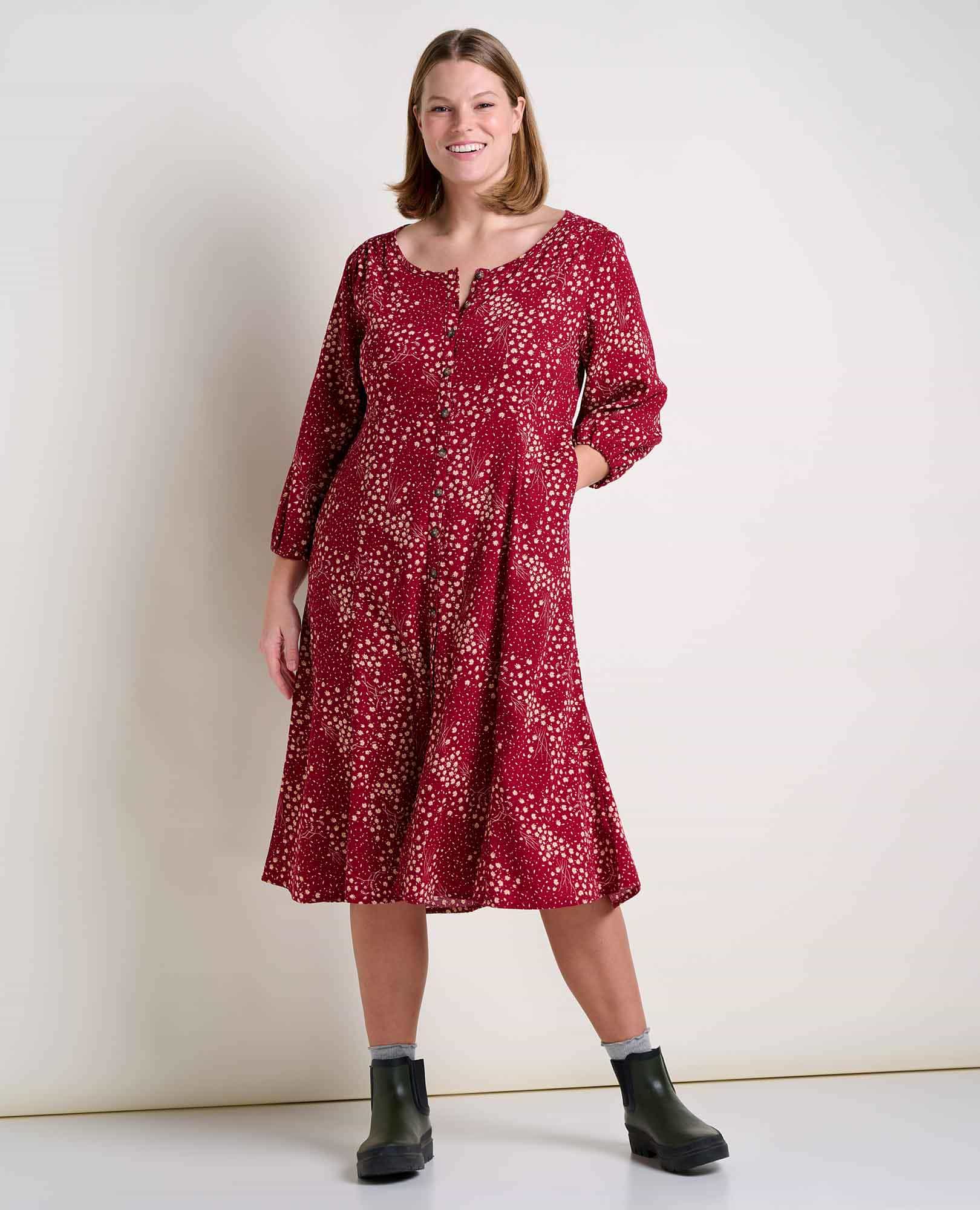 Manzana Organic Cotton Midi Dress | Toad&Co