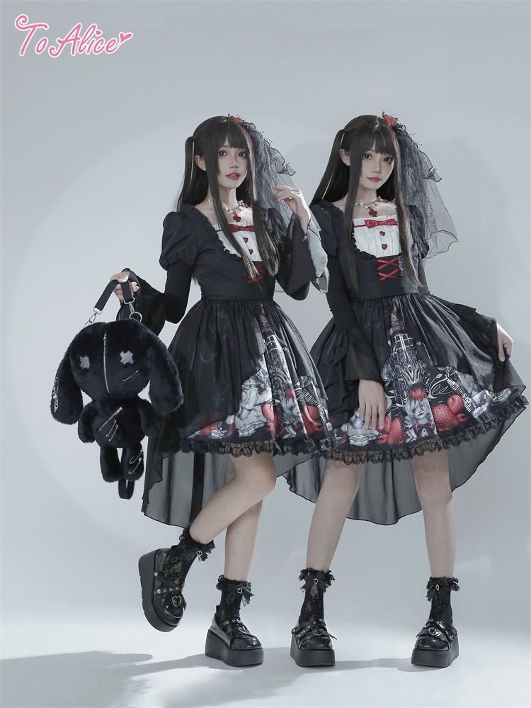 BlackShamrock】F81 DarkStrawberryPrincessワンピース【50％OFF