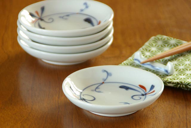 砥部焼の和食器 千山窯の小皿 【砥部工房 からくさ】