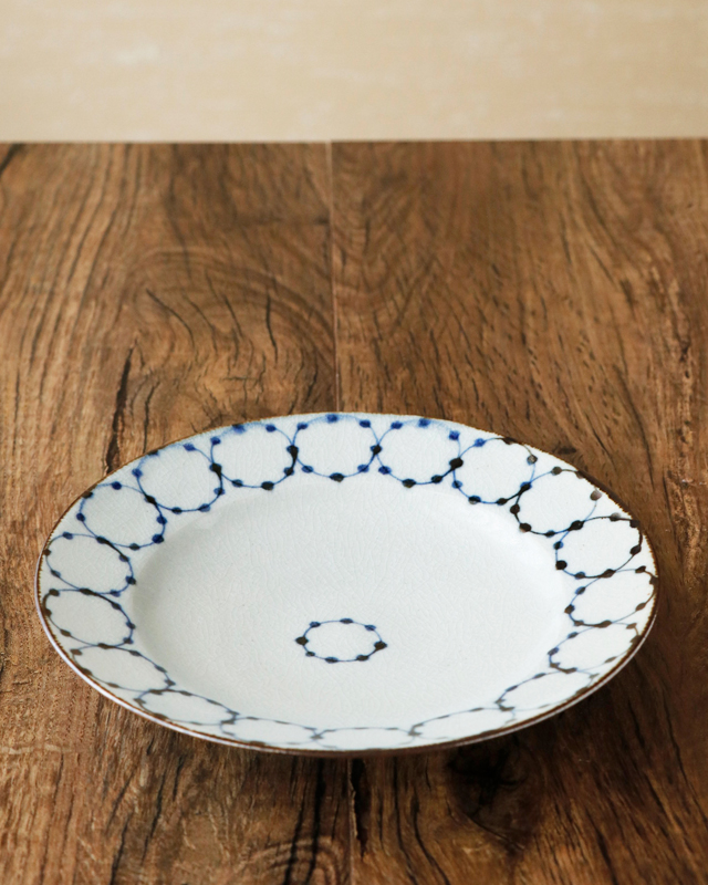 砥部焼の和食器 陶彩窯の取皿 【砥部工房 からくさ】