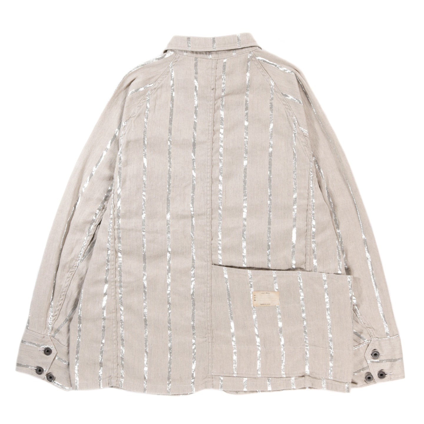 KAPITAL LINEN GLITTER PHILLIES STRIPE CACTUS COVERALL ECRU | TODAY