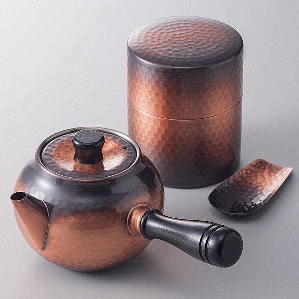 純銅赤銅仕上げ 急須・茶筒揃（茶箕付き） | 商品詳細 | 高島屋