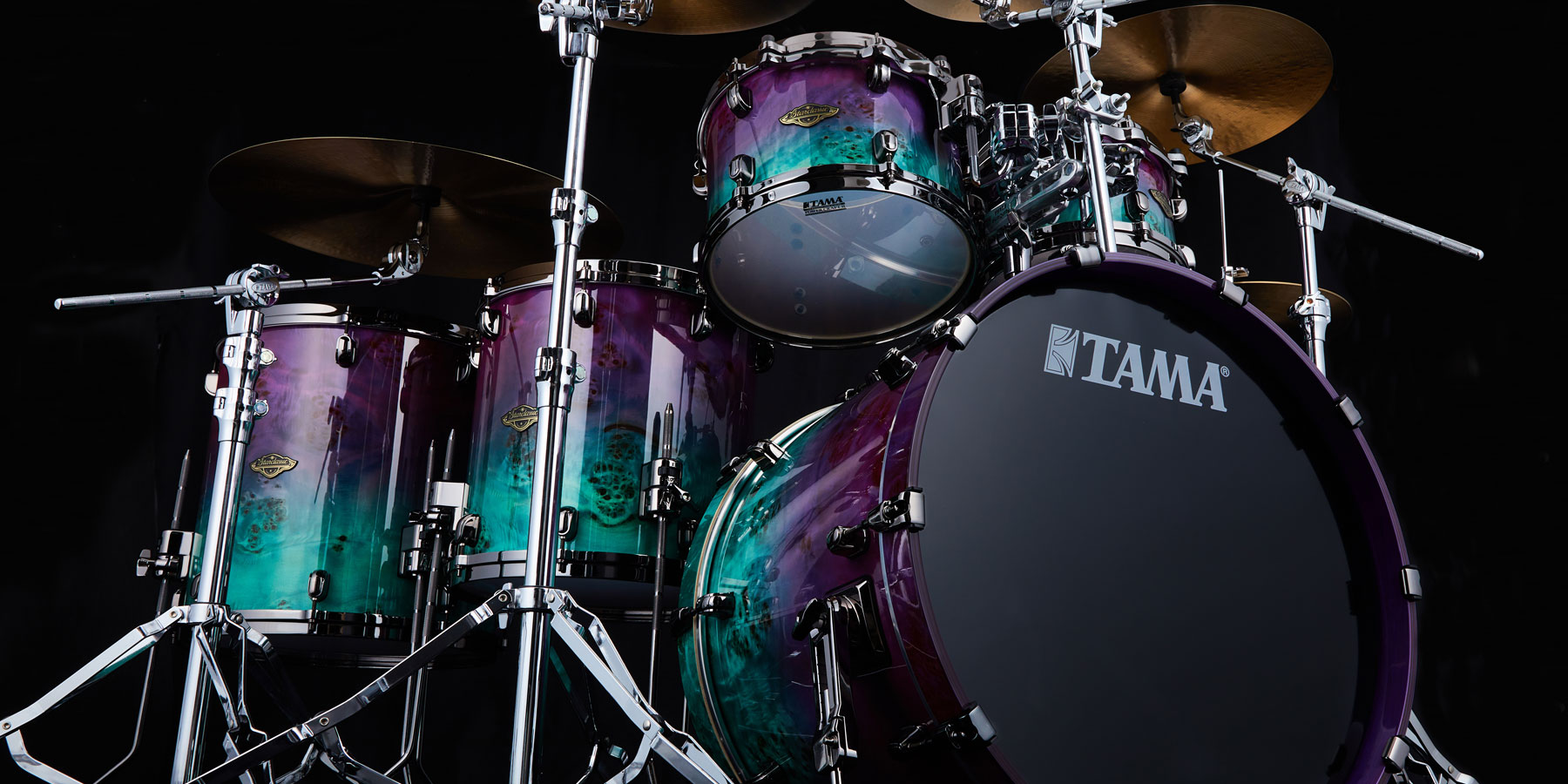 Starclassic Walnut/Birch With Mappa Burl Outer Ply & Black Nickel