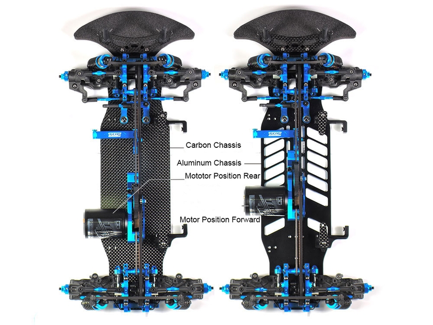 タミヤTA07 MSX アルミシャシ付属 Tamiya 42364 TA07 MSX Chassis Kit