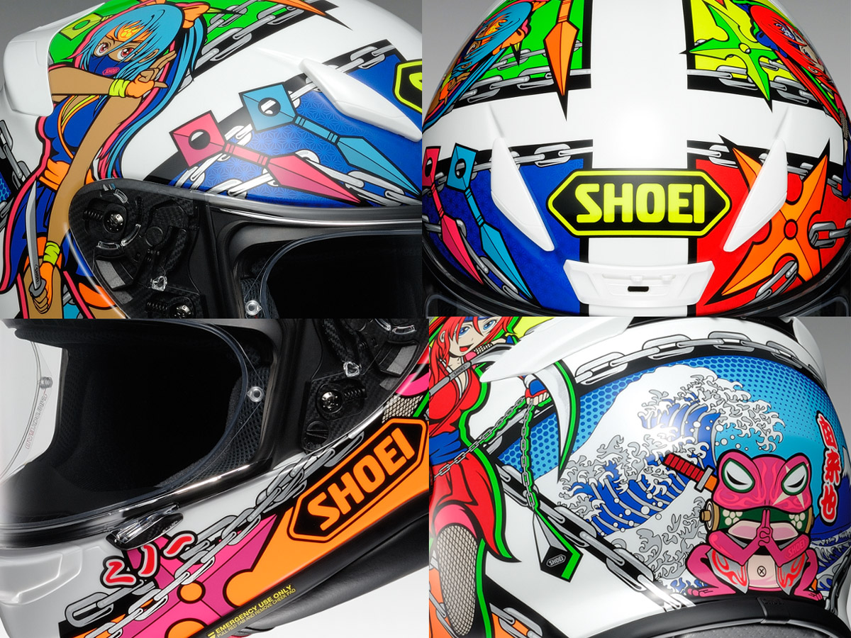 コミック調の和柄がポイント！SHOEI Z7に、新グラフィック・STIMULIが