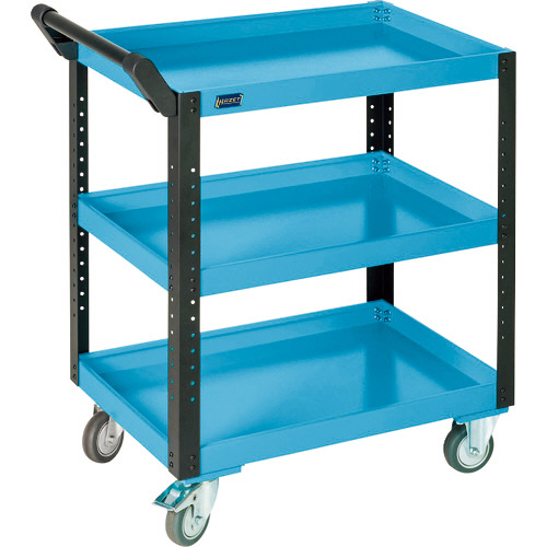 たのめーる】ハゼット ツールワゴン 3段 ブルー 幅890×奥行542×高さ