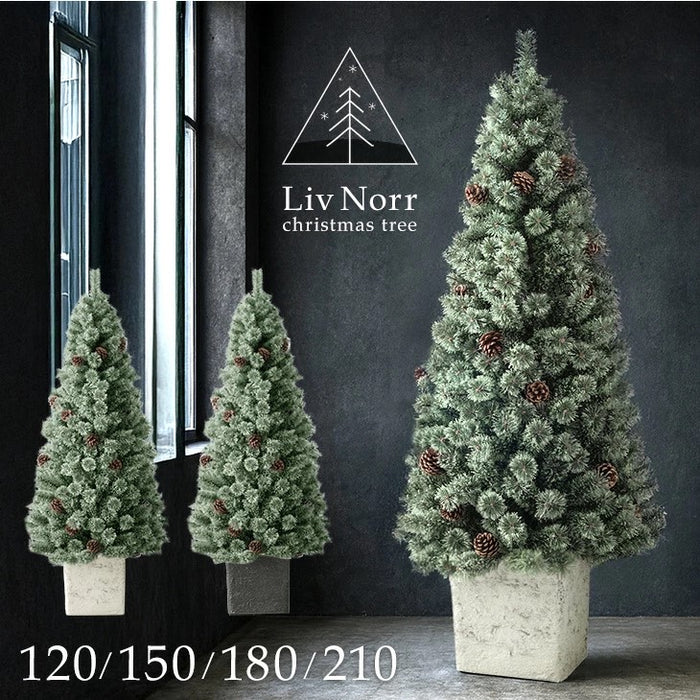 150cm] クリスマスツリー ヌードツリー 松ぼっくり付 オーナメント