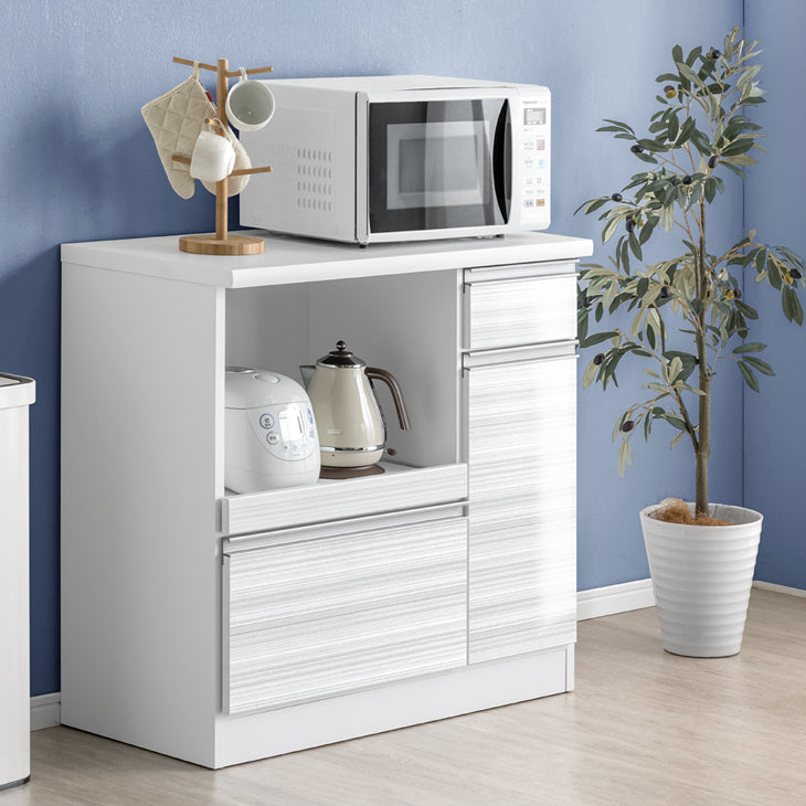 キッチンカウンター レンジ台 幅90cm 完成品 古賀家具 国産 収納