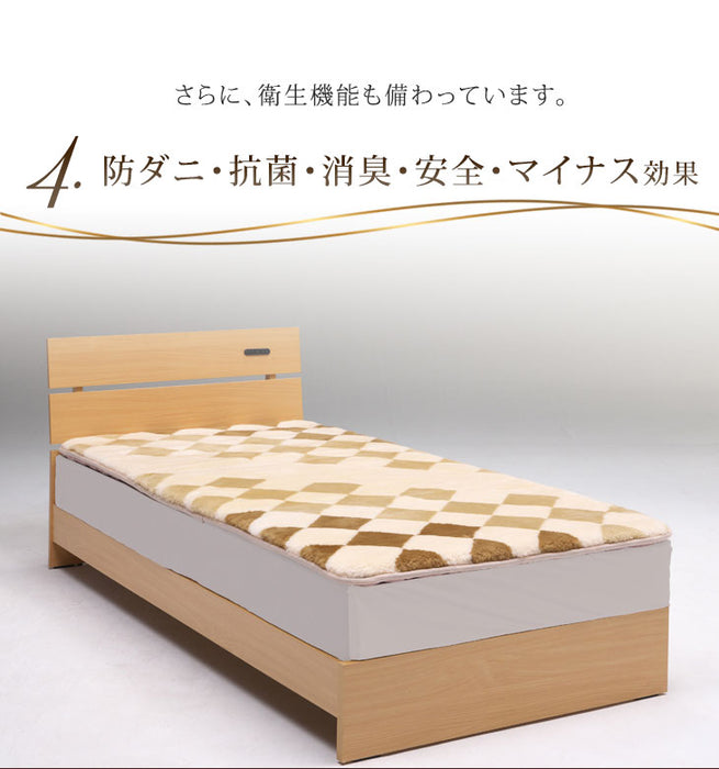 ムートンラグ 140×200 ダブル 敷きパッド 敷きパッドシーツ ムートン