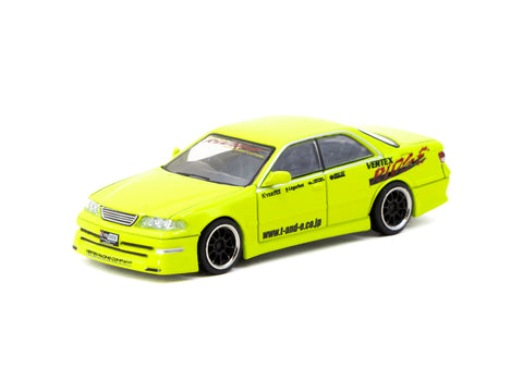 Tarmac Works 1/64 VERTEX Toyota Mark II JZX100 Light Green - Tokyo Aut