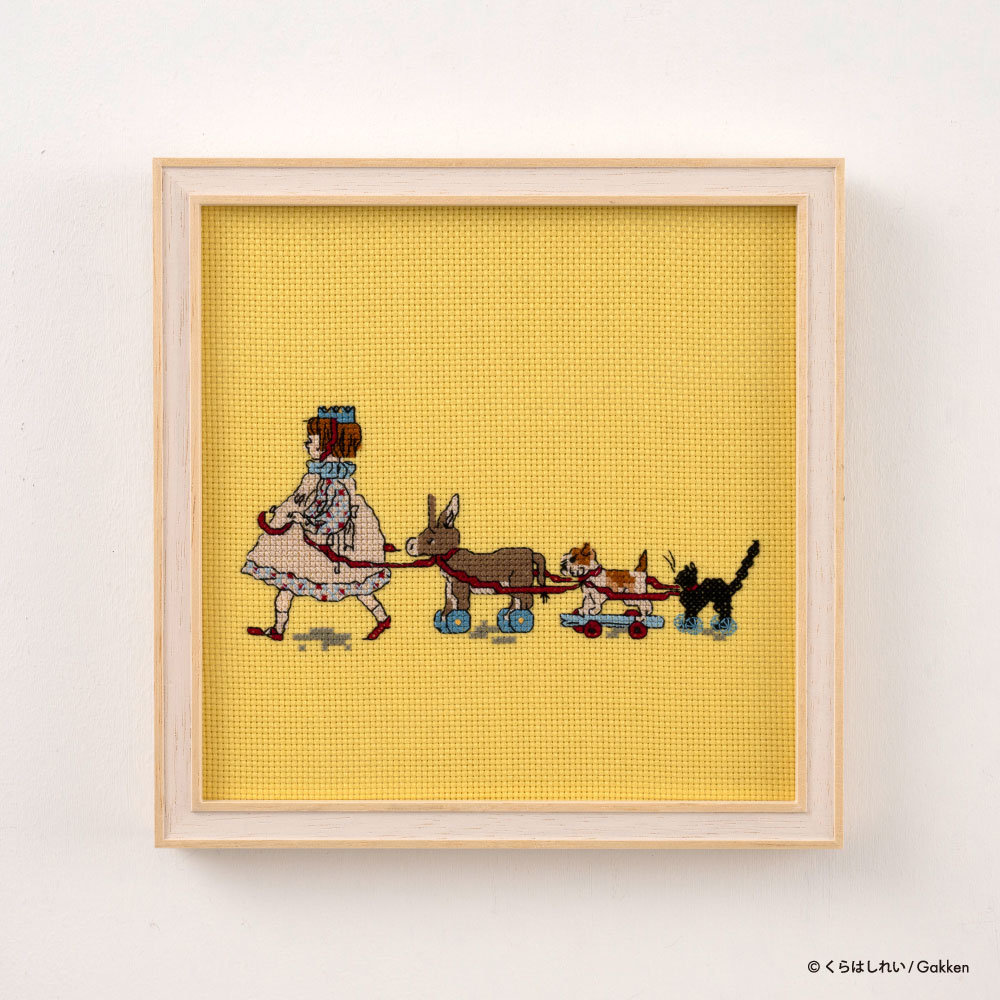 クロスステッチ 完成品 文庫本カバー 他 サモイロフ くらはしれい