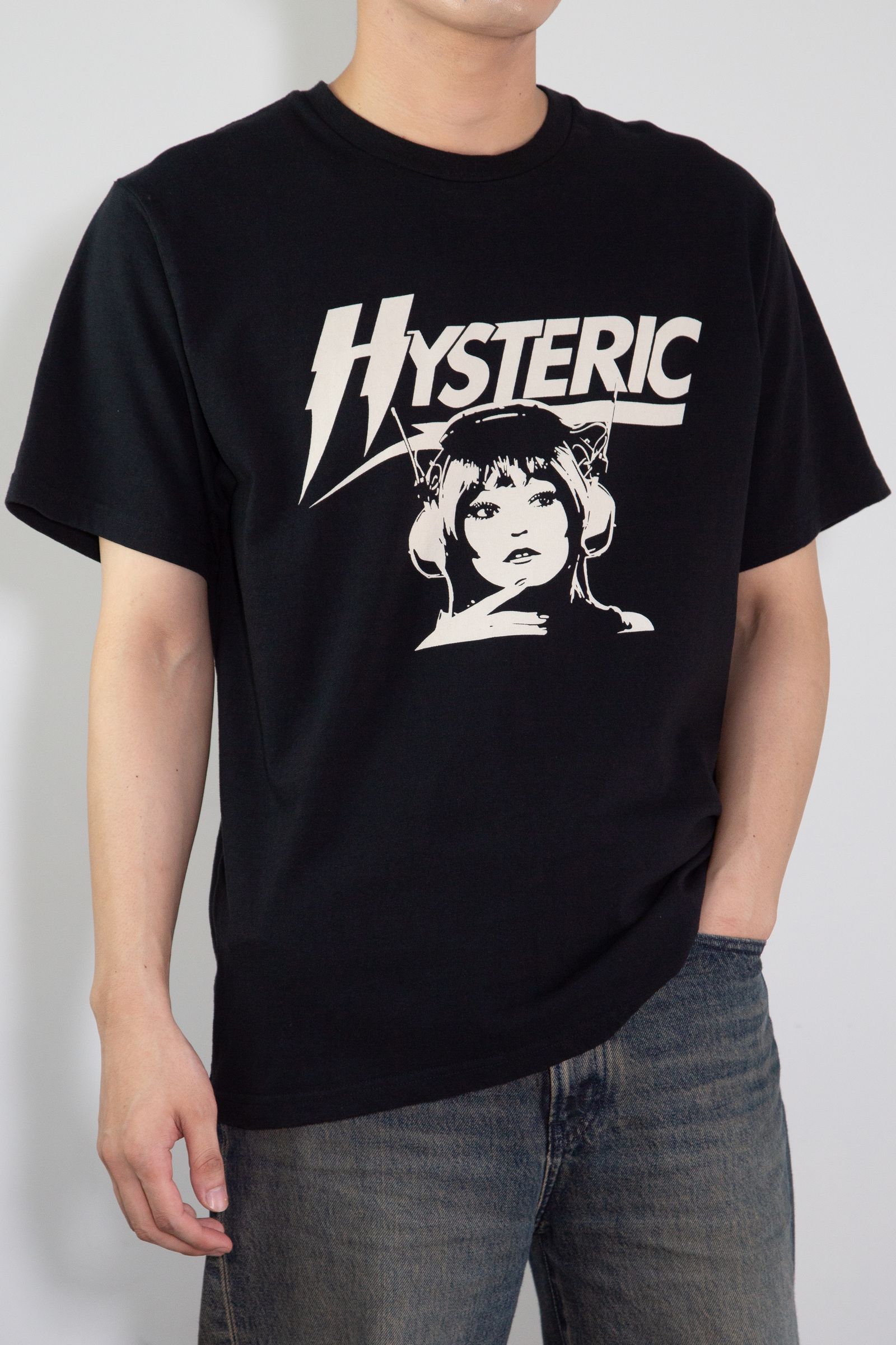 HYSTERIC GLAMOUR - HI-FI CLUB Tシャツ / ブラック | Tempt